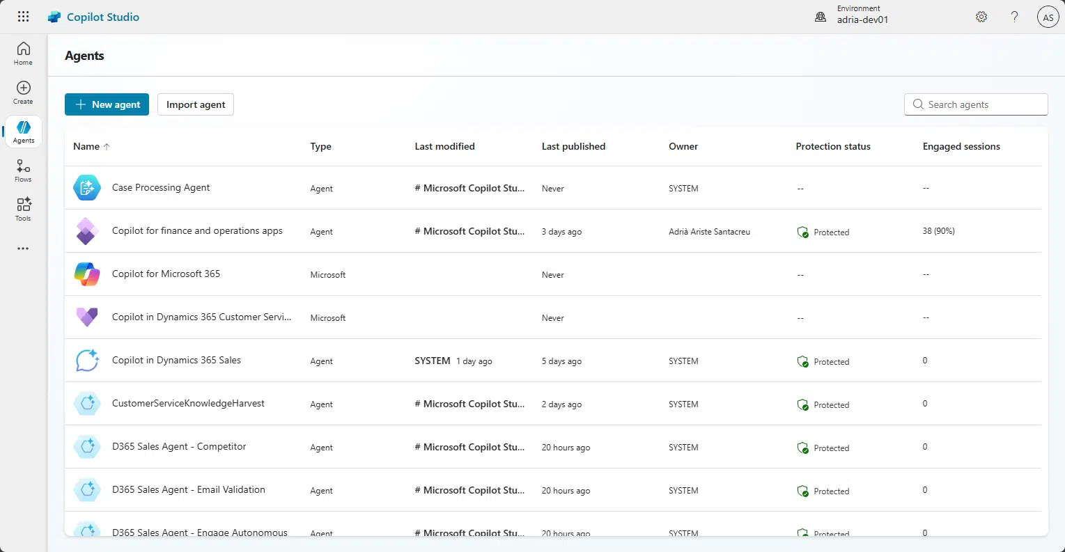 Agents in Copilot Studio