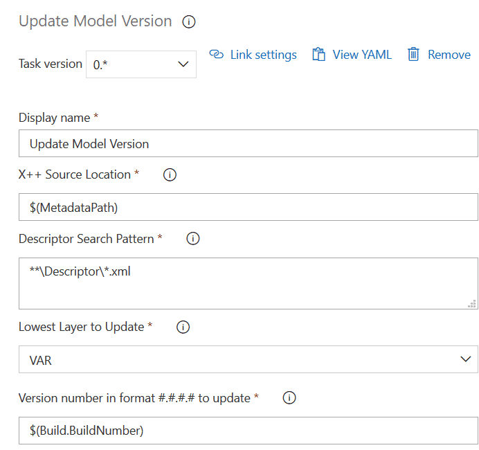 Update Model Version