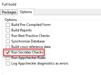 SocrateX y Application checker 3 Full build con checks de SocrateX