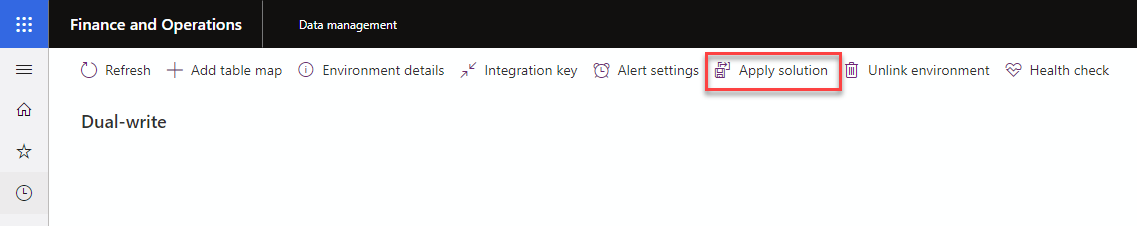 Dual-write table mappings: copy to other environments 16 Apply Dual-write table mappings solution