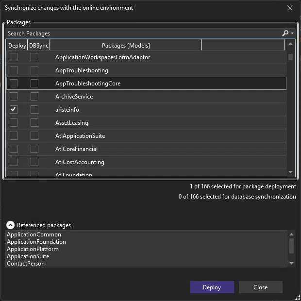 Deploy package to Dataverse